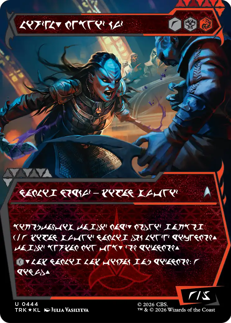 L'Rell, Fierce Visionary (Showcase) (Klingon) [Star Trek] | Cards and Coasters CA