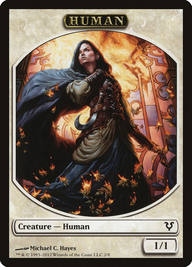 Human Token (2/8) [Avacyn Restored Tokens] | Cards and Coasters CA