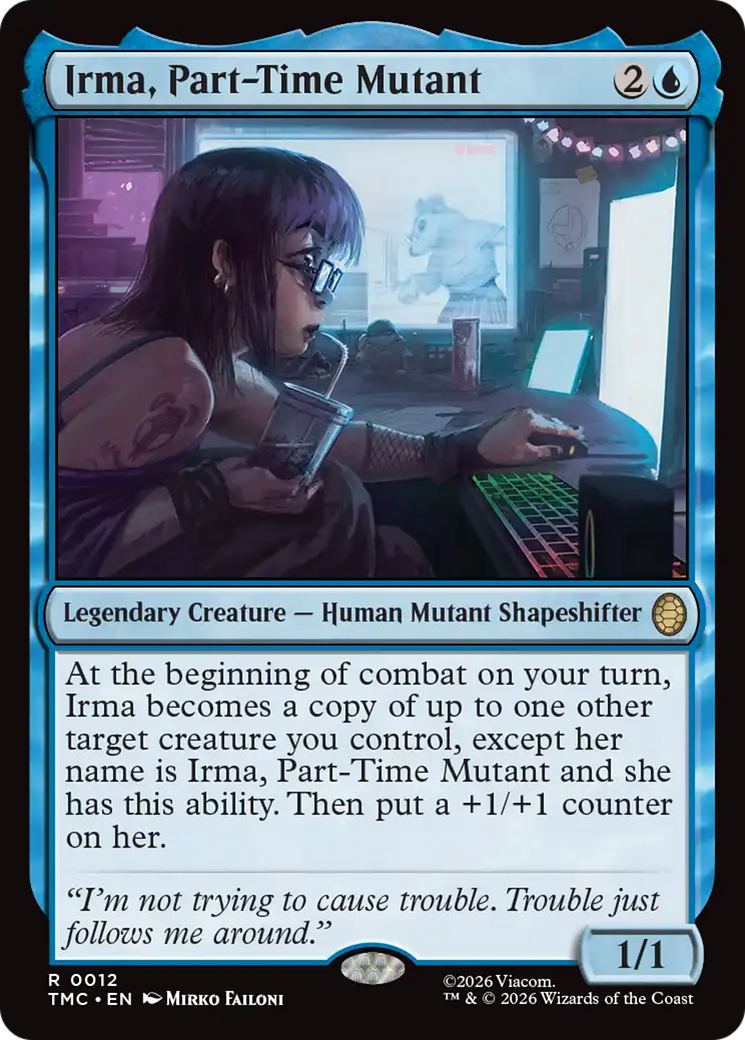 Irma, Part-Time Mutant [Teenage Mutant Ninja Turtles Commander] | Cards and Coasters CA