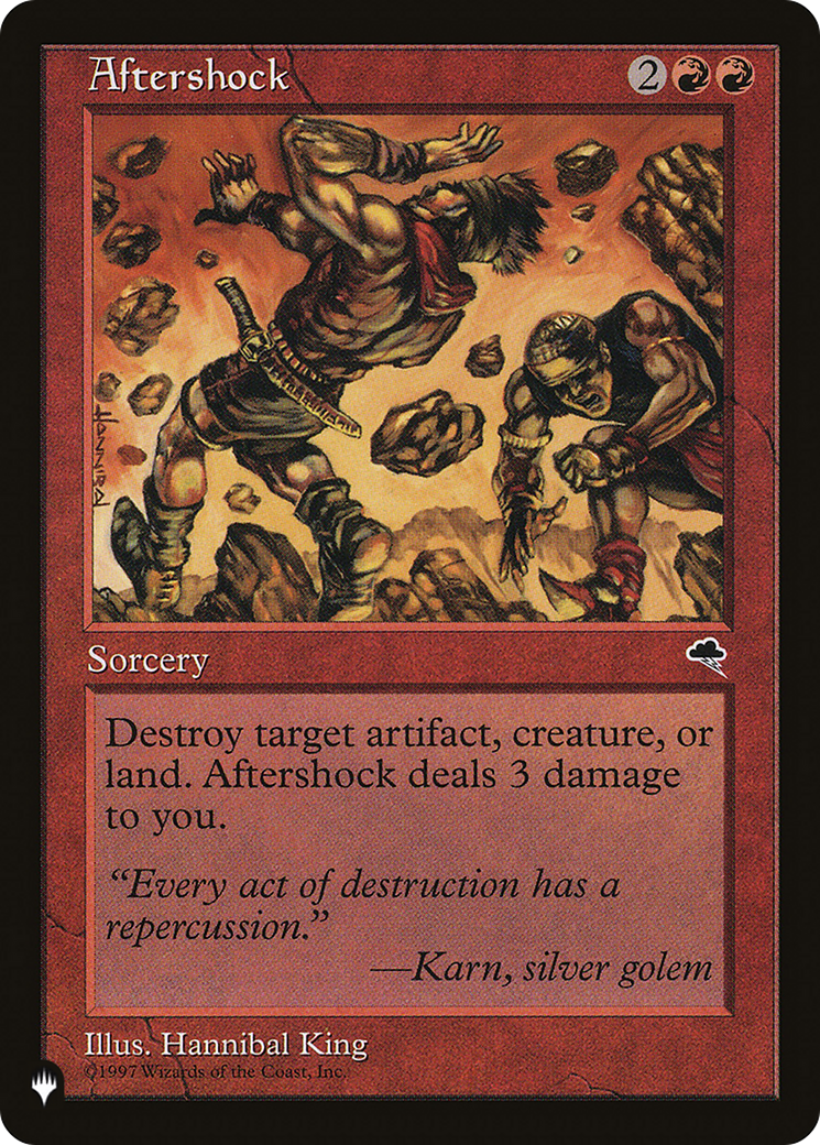 Aftershock [The List Reprints] | Cards and Coasters CA