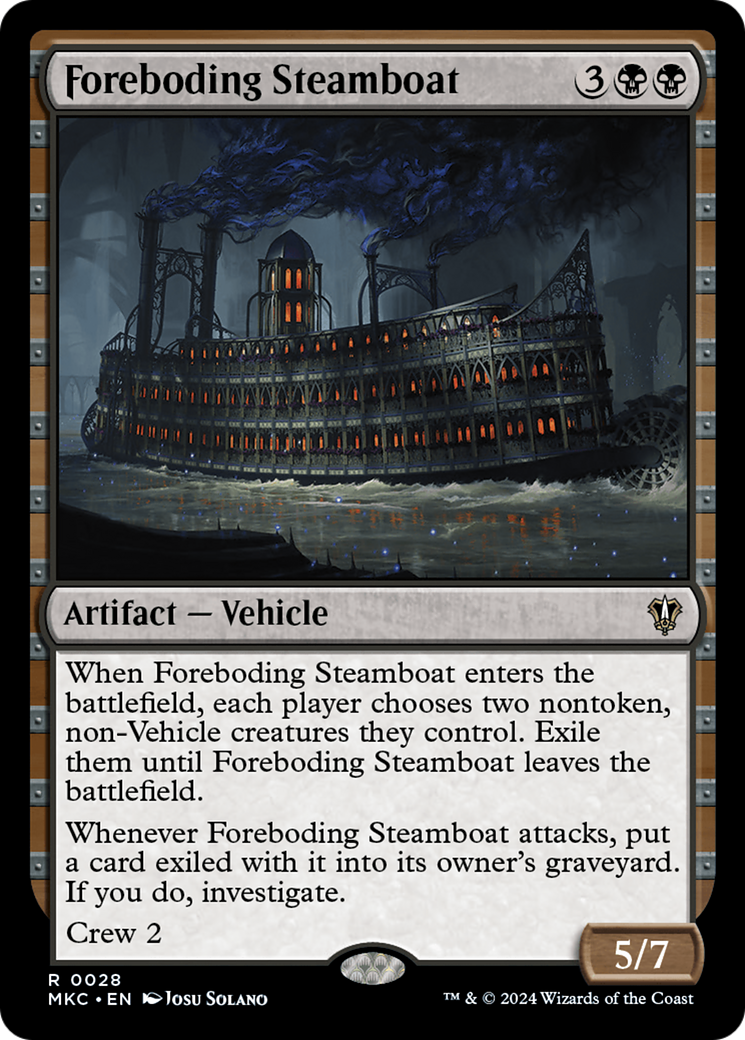 Foreboding Steamboat [Murders at Karlov Manor Commander] | Cards and Coasters CA