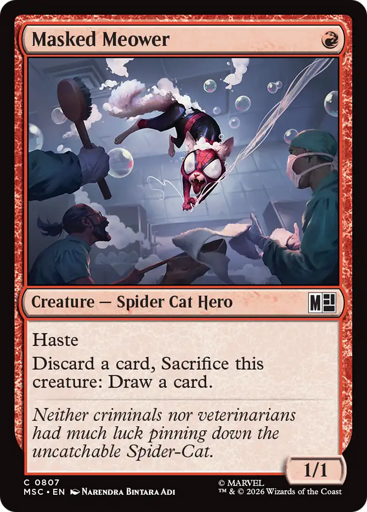 Masked Meower [Marvel Super Heroes Commander] | Cards and Coasters CA