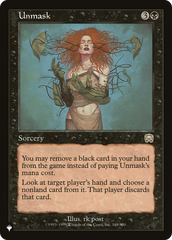 Unmask [The List] | Cards and Coasters CA