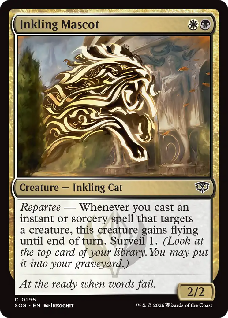 Inkling Mascot [Secrets of Strixhaven] | Cards and Coasters CA