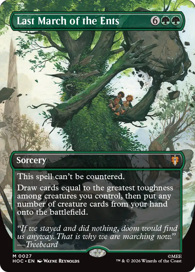 Last March of the Ents (Borderless) [The Hobbit: Eternal-Legal] | Cards and Coasters CA
