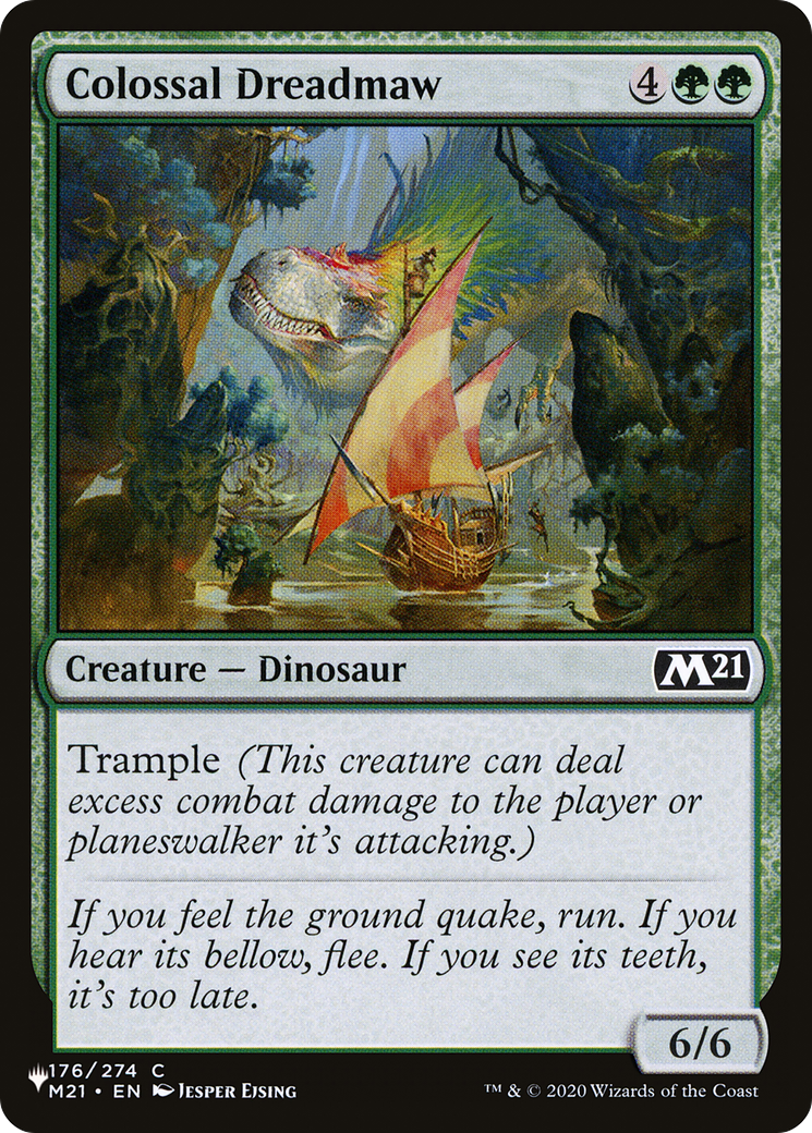 Colossal Dreadmaw (M21) [The List] | Cards and Coasters CA