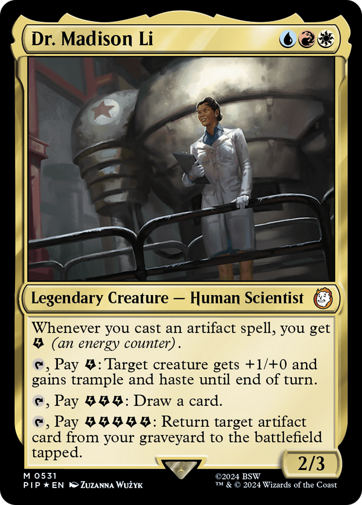 Dr. Madison Li (Surge Foil) [Fallout] | Cards and Coasters CA