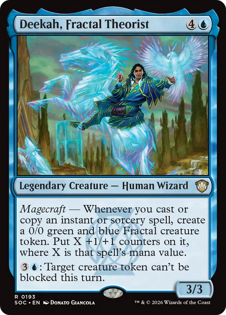 Deekah, Fractal Theorist [Secrets of Strixhaven Commander] | Cards and Coasters CA