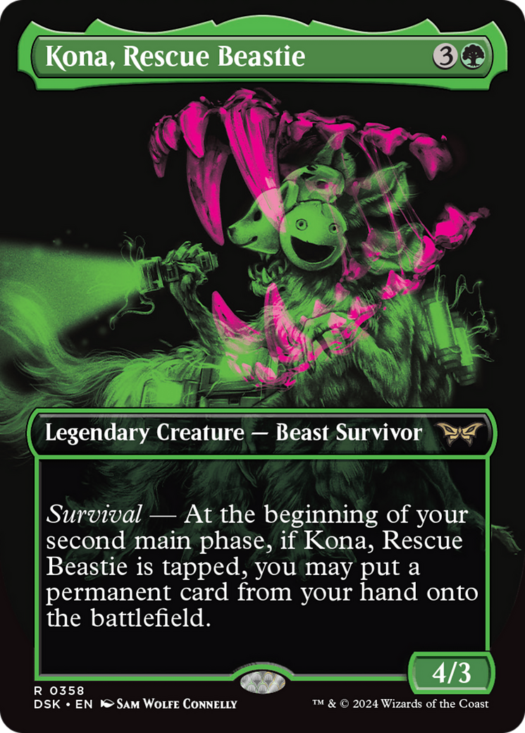 Kona, Rescue Beastie (Showcase) [Duskmourn: House of Horror] | Cards and Coasters CA