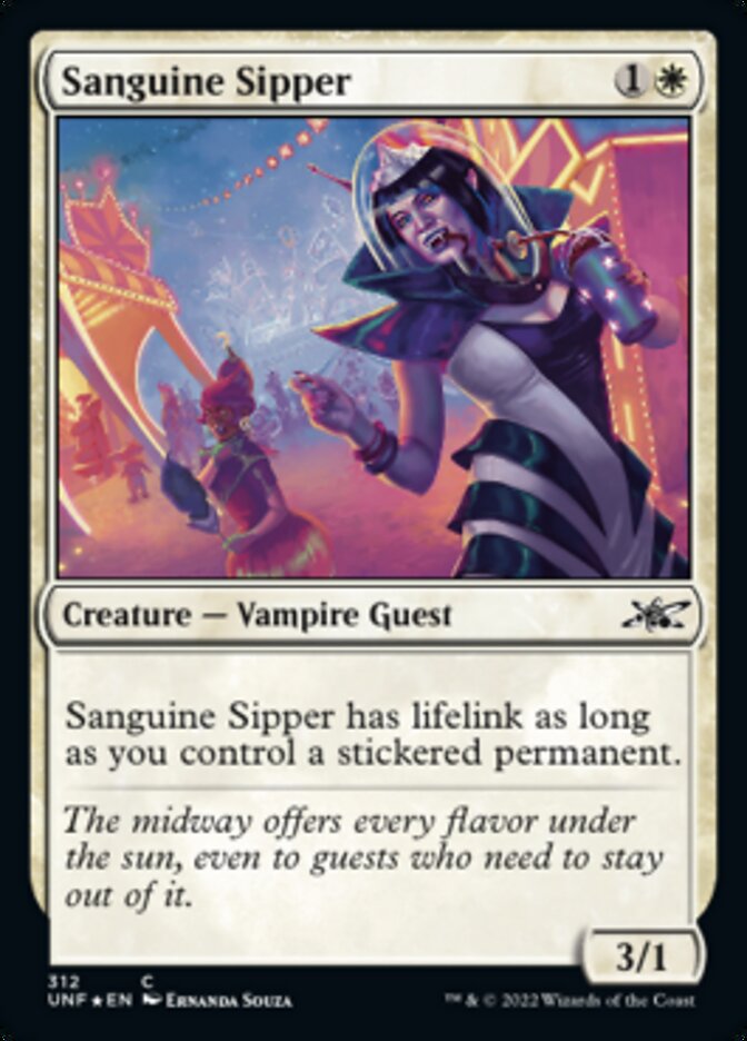 Sanguine Sipper (Galaxy Foil) [Unfinity] | Cards and Coasters CA