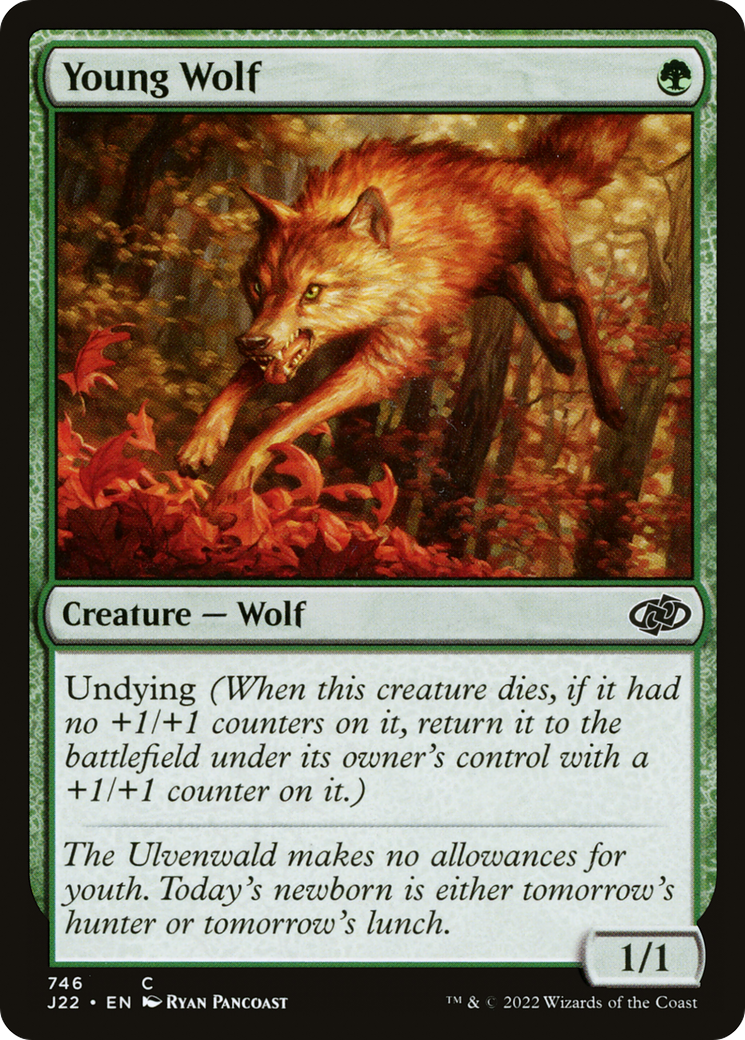 Young Wolf [Jumpstart 2022] | Cards and Coasters CA