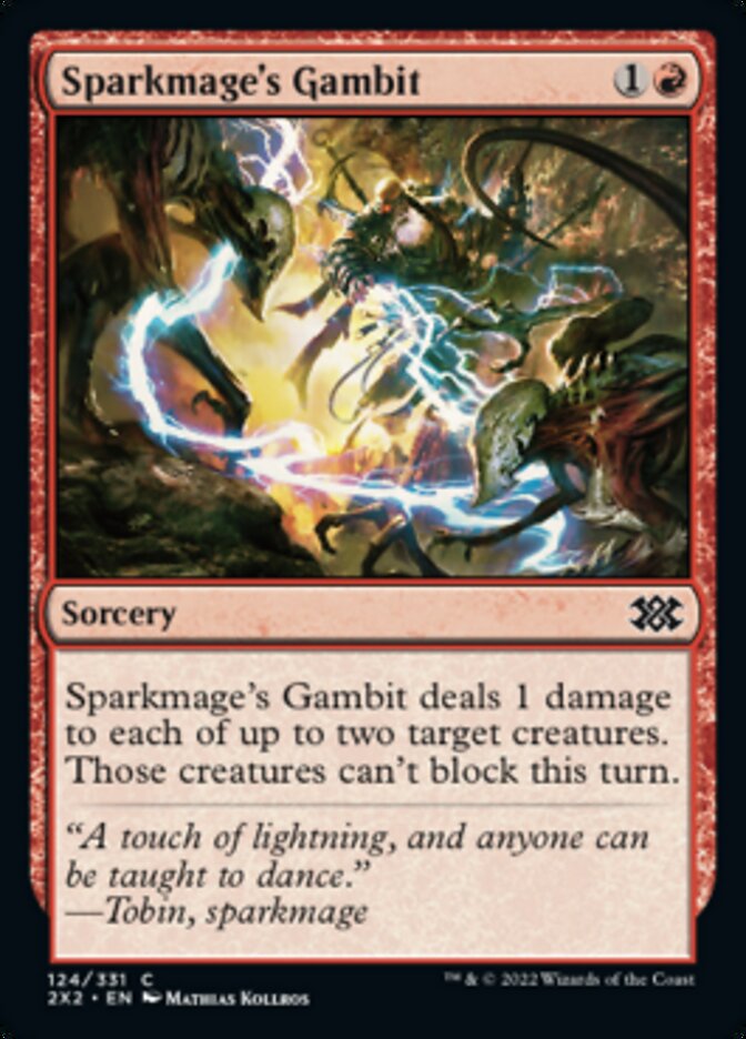 Sparkmage's Gambit [Double Masters 2022] | Cards and Coasters CA