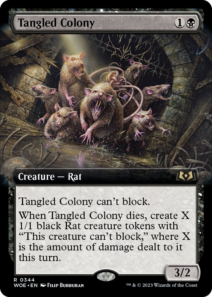 Tangled Colony (Extended Art) [Wilds of Eldraine] | Cards and Coasters CA