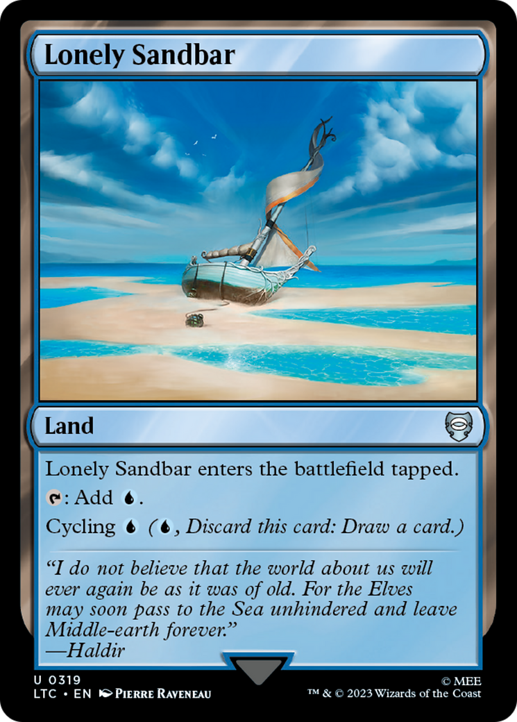 Lonely Sandbar [The Lord of the Rings: Tales of Middle-Earth Commander] | Cards and Coasters CA