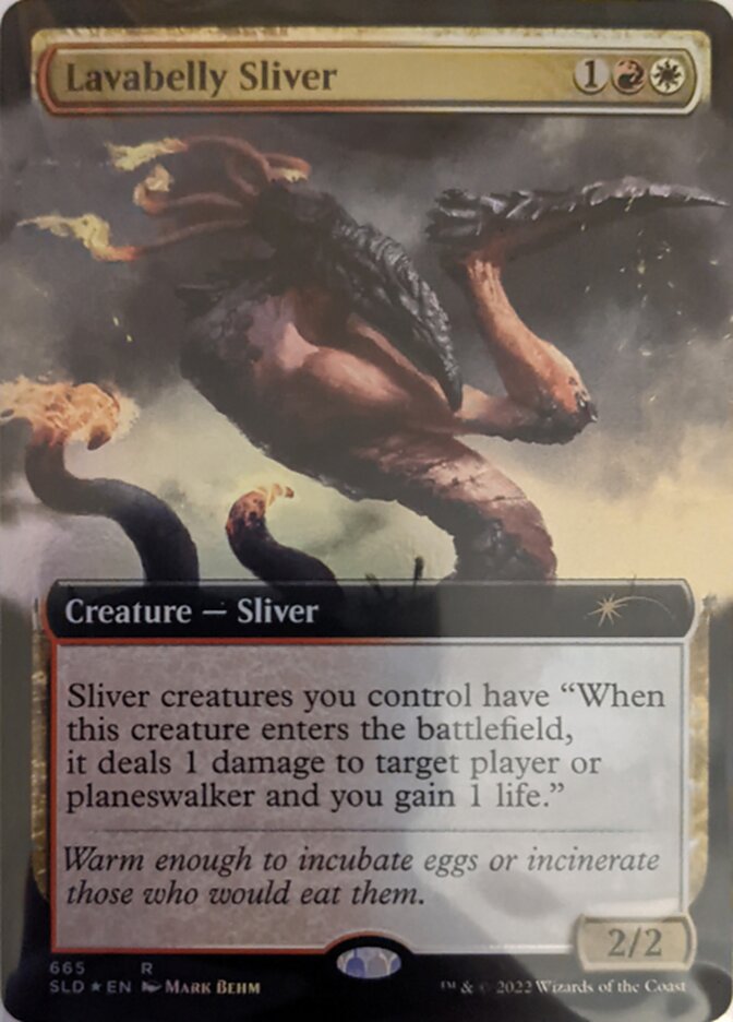 Lavabelly Sliver (Extended Art) [Secret Lair Drop Promos] | Cards and Coasters CA