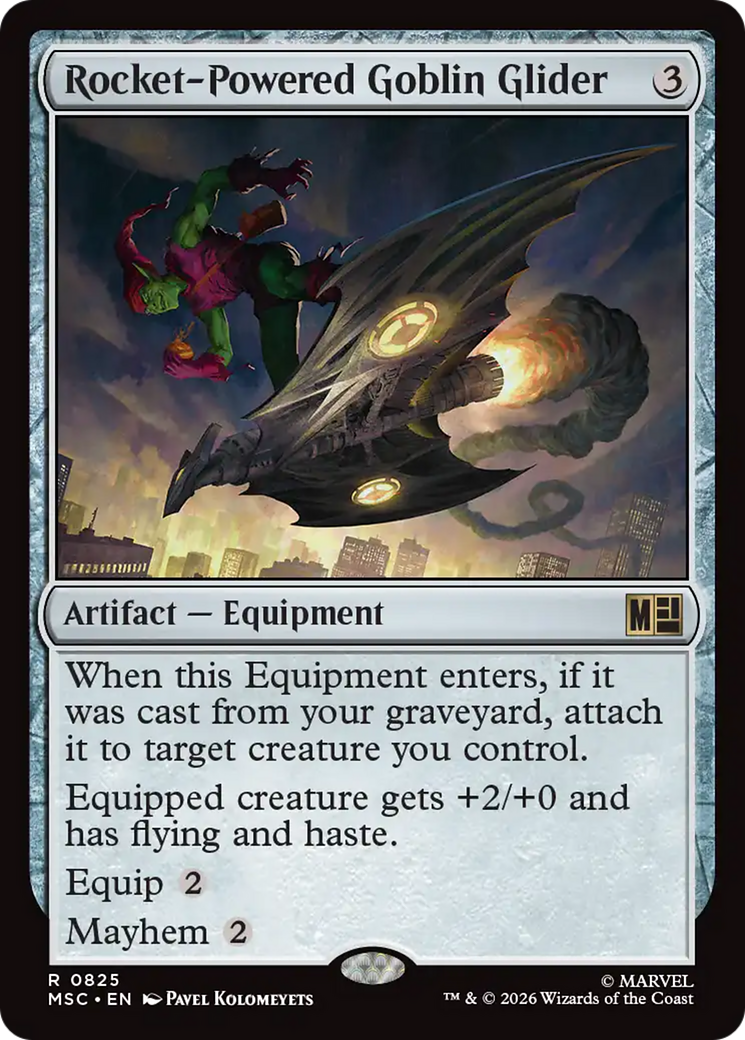 Rocket-Powered Goblin Glider [Marvel Super Heroes Commander] | Cards and Coasters CA