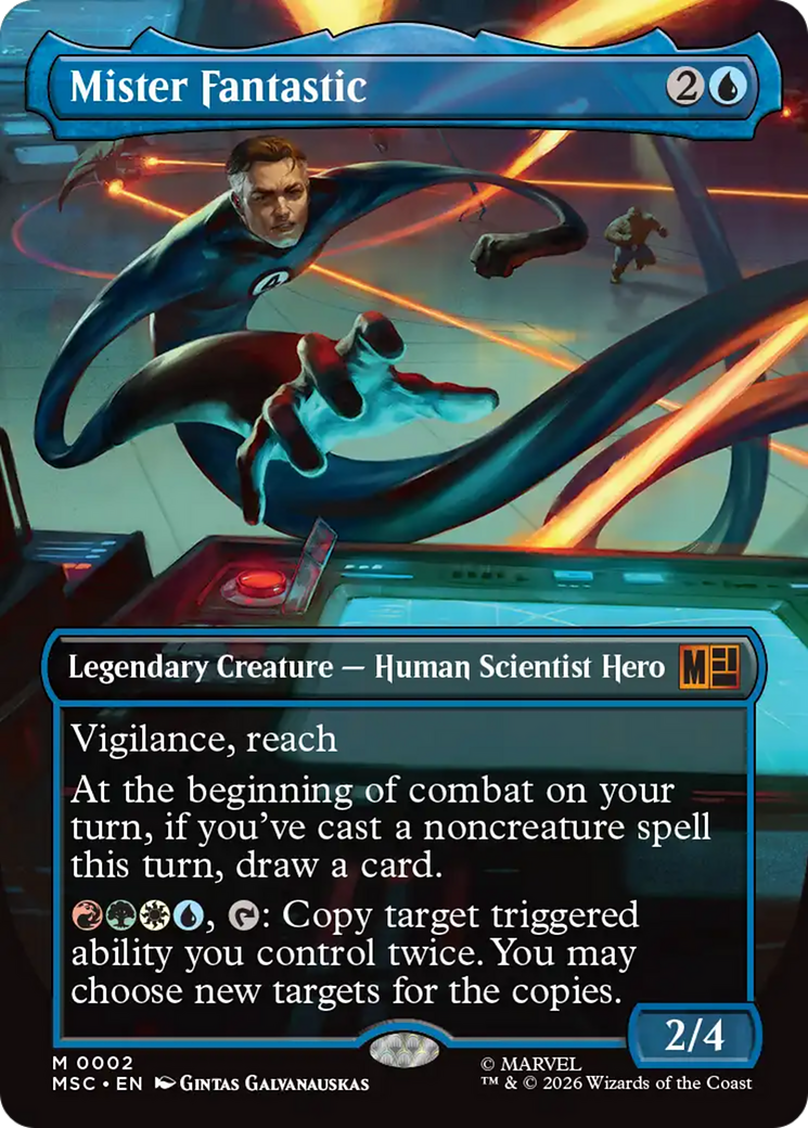 Mister Fantastic (Borderless) [Marvel Super Heroes Commander] | Cards and Coasters CA