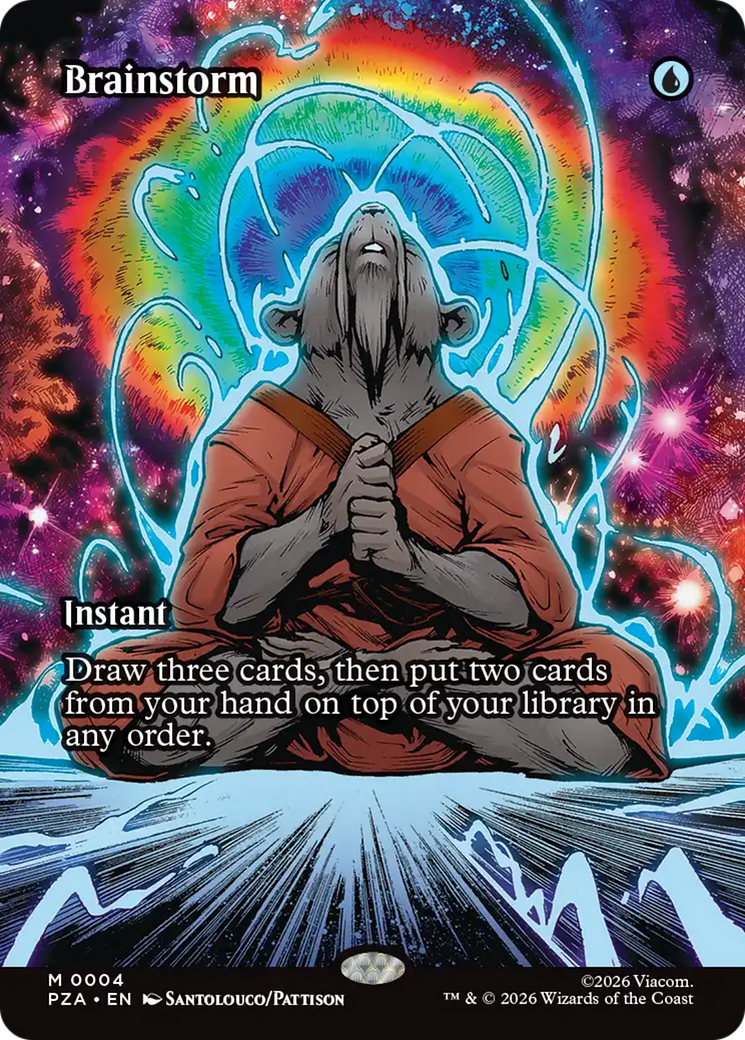 Brainstorm (Borderless) [Teenage Mutant Ninja Turtles Eternal-Legal] | Cards and Coasters CA