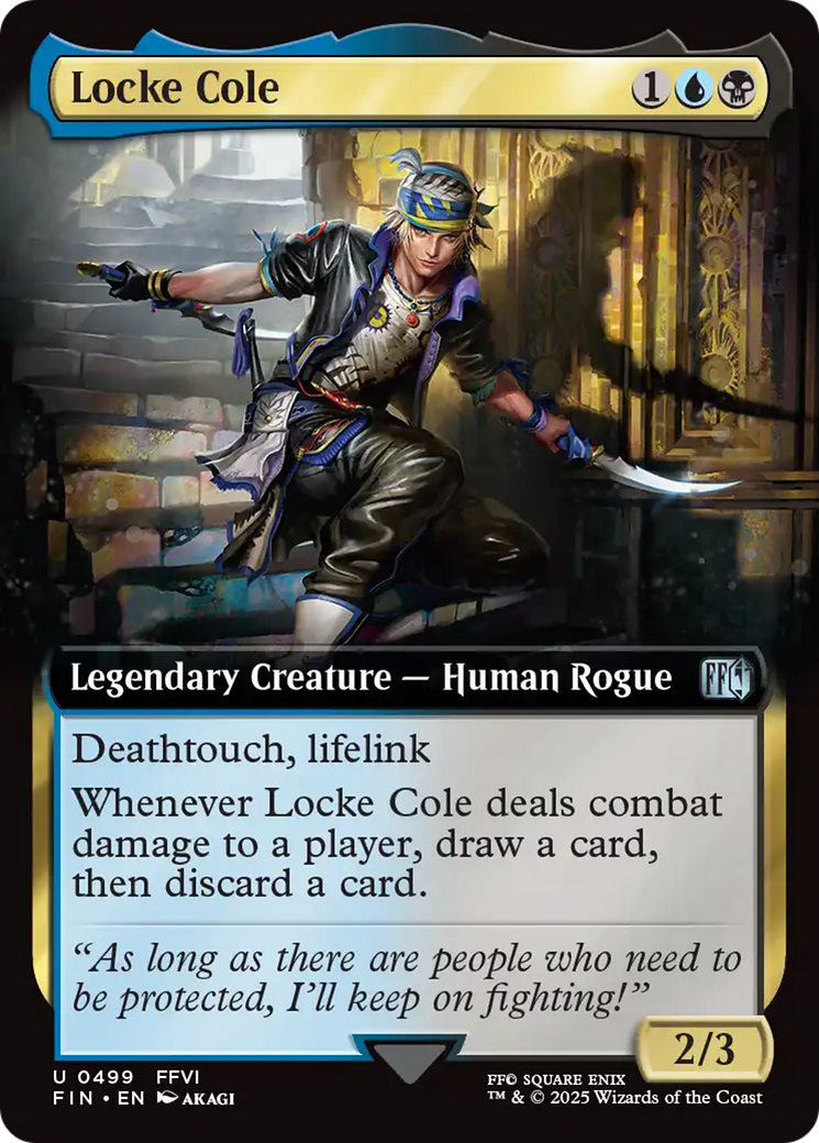 Locke Cole (Extended Art) [FINAL FANTASY] | Cards and Coasters CA