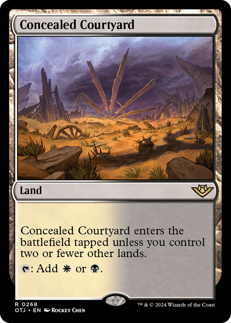 Concealed Courtyard [Outlaws of Thunder Junction] | Cards and Coasters CA