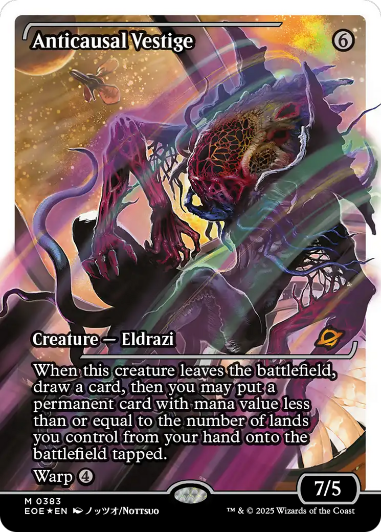 Anticausal Vestige (Showcase) (Fracture Foil) [Edge of Eternities] | Cards and Coasters CA
