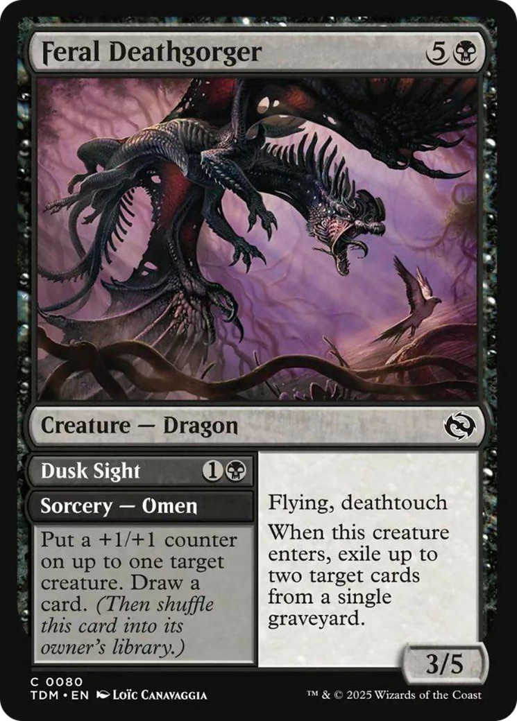 Feral Deathgorger [Tarkir: Dragonstorm] | Cards and Coasters CA