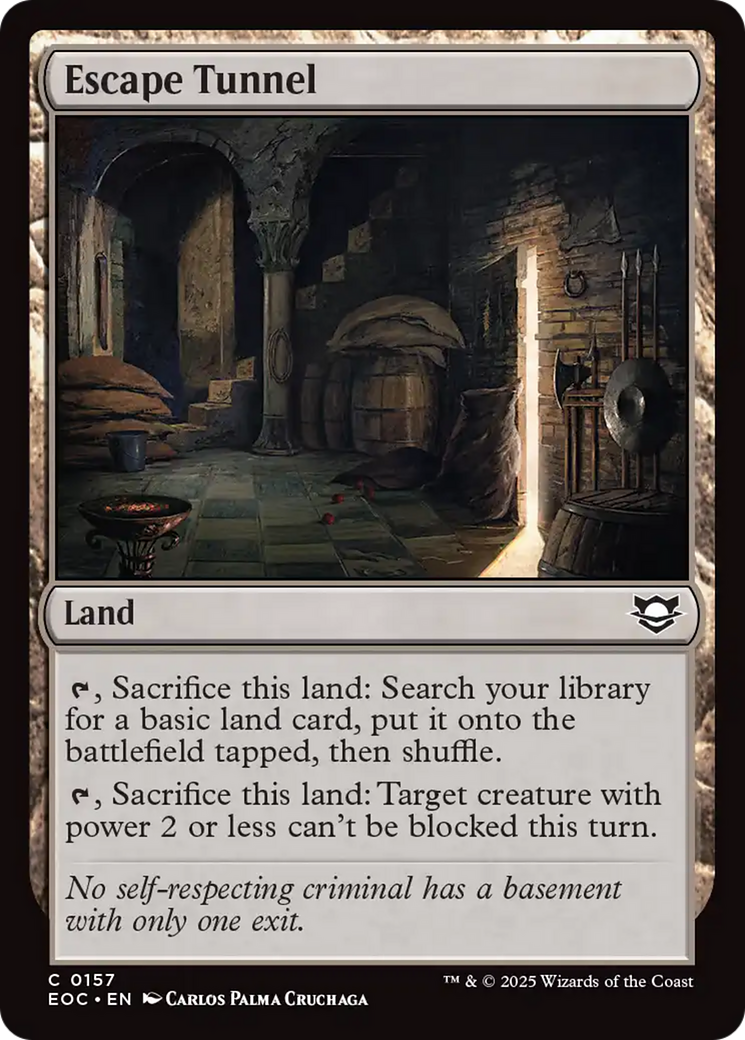 Escape Tunnel [Edge of Eternities Commander] | Cards and Coasters CA