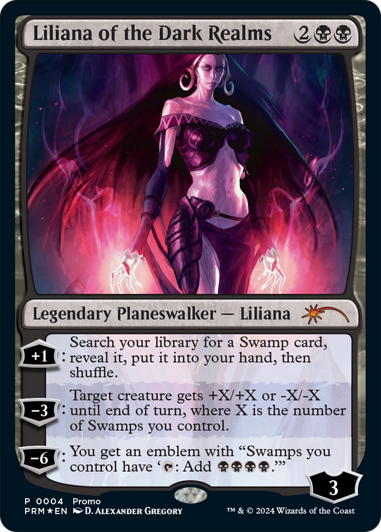 Liliana of the Dark Realms [Media Promos] | Cards and Coasters CA