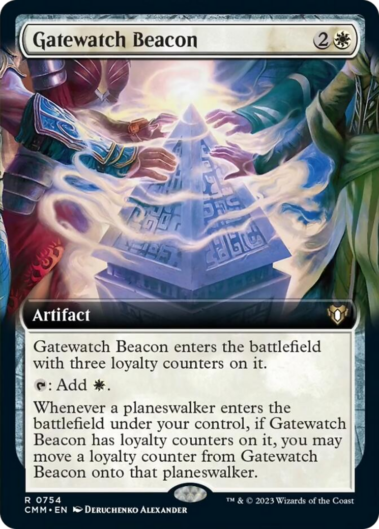 Gatewatch Beacon (Extended Art) [Commander Masters] | Cards and Coasters CA