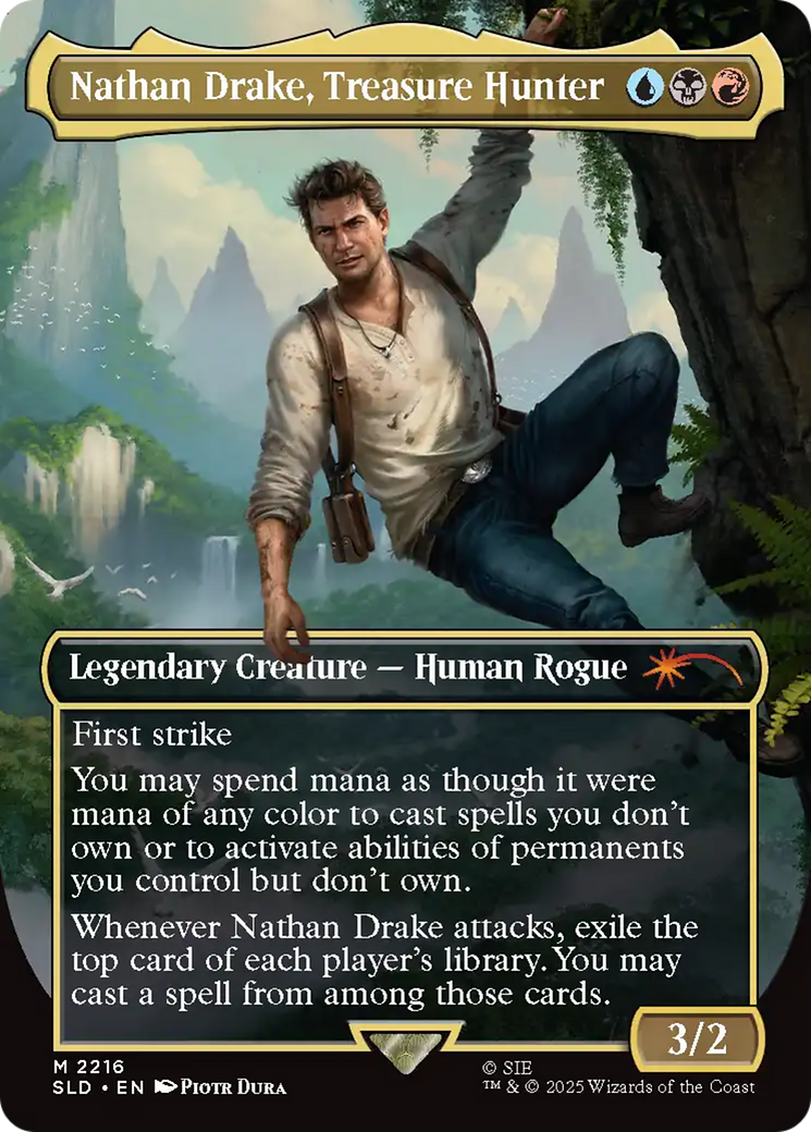 Nathan Drake, Treasure Hunter [Secret Lair Drop Series] | Cards and Coasters CA