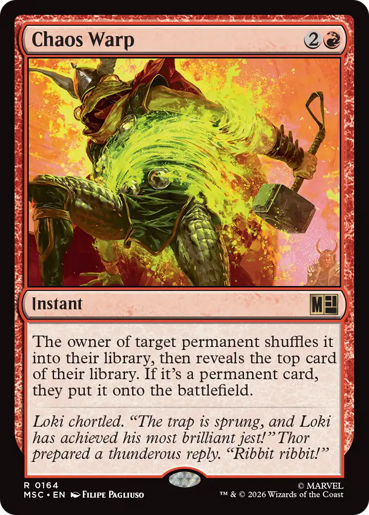 Chaos Warp (Surge Foil) [Marvel Super Heroes Commander] | Cards and Coasters CA