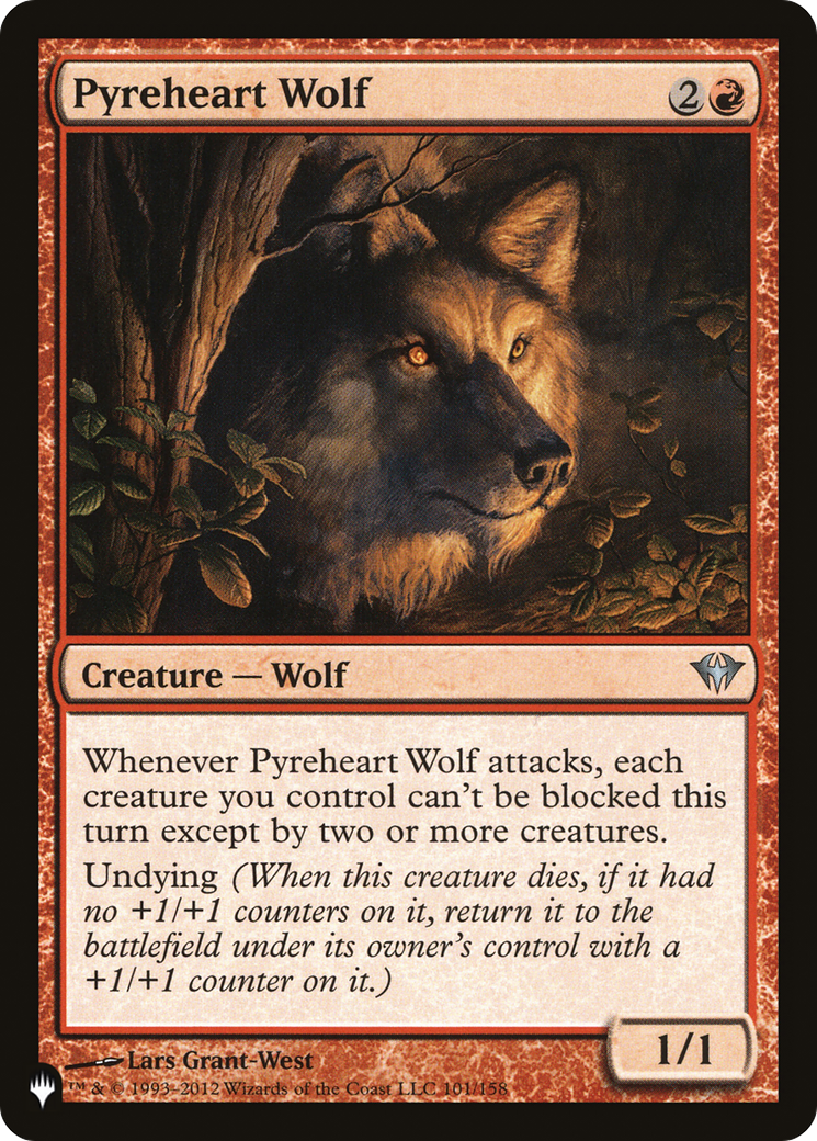 Pyreheart Wolf [The List Reprints] | Cards and Coasters CA