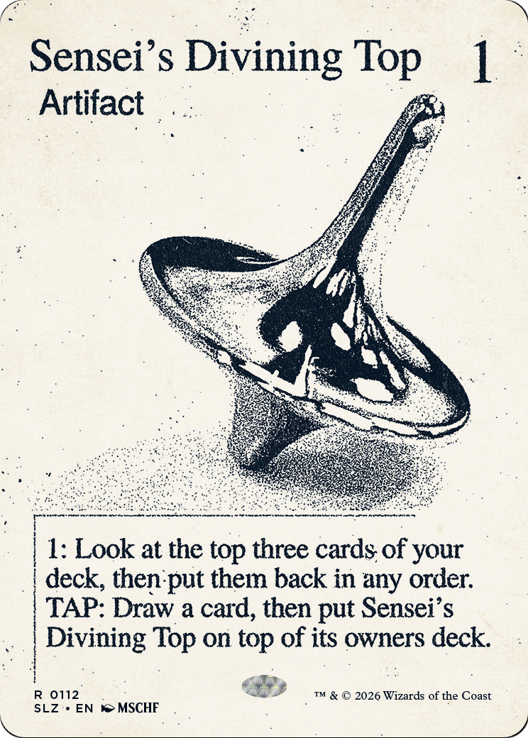 Sensei's Divining Top (0112) [Secret Lair x MSCHF: The Zeta Set] | Cards and Coasters CA