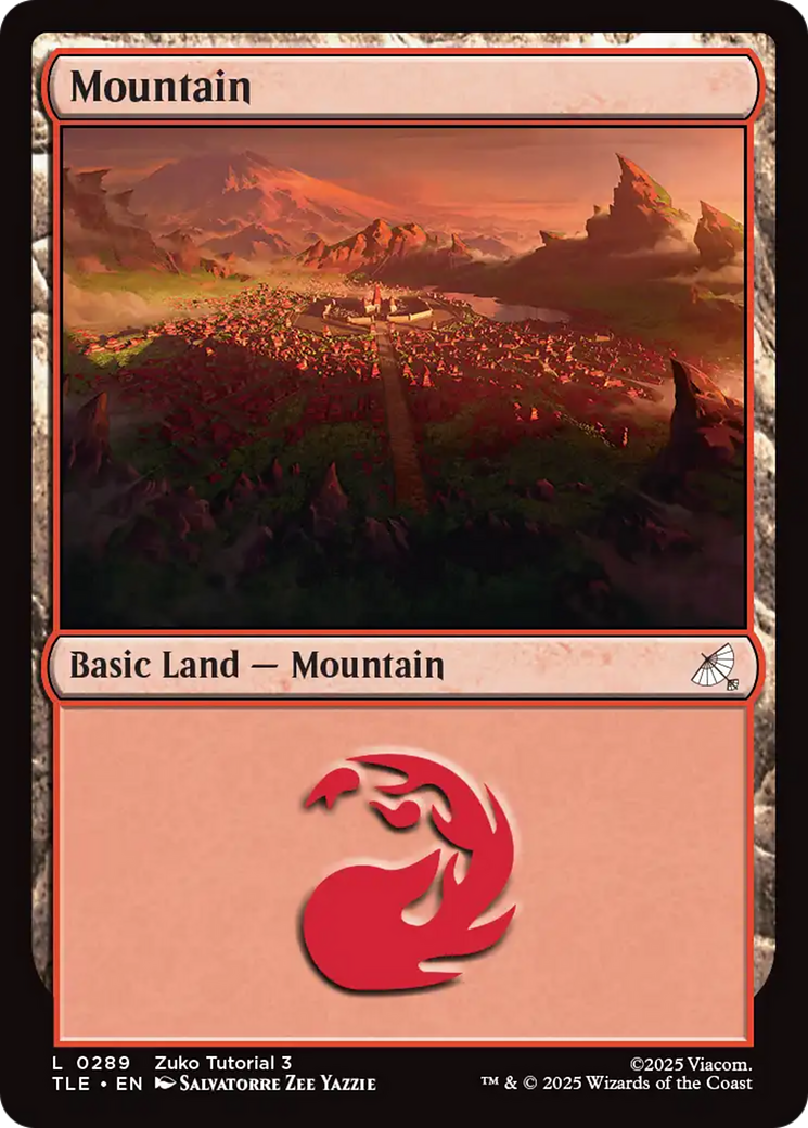Mountain (0289) [Avatar: The Last Airbender: Eternal-Legal] | Cards and Coasters CA