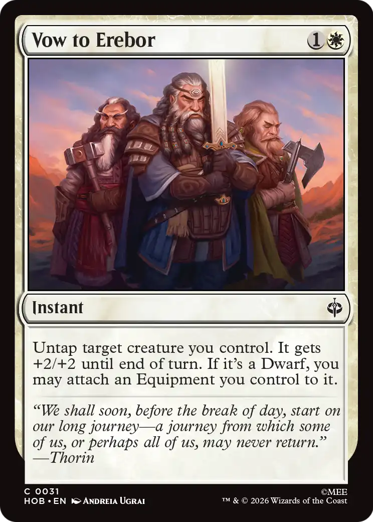Vow to Erebor [The Hobbit] | Cards and Coasters CA