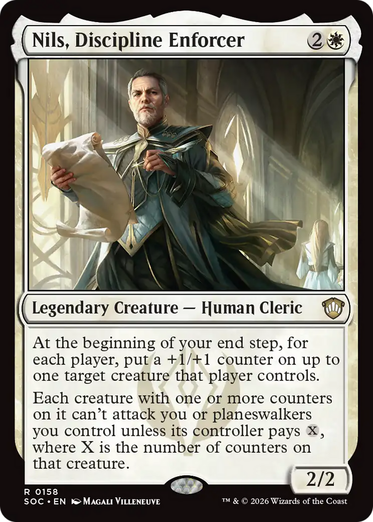 Nils, Discipline Enforcer [Secrets of Strixhaven Commander] | Cards and Coasters CA