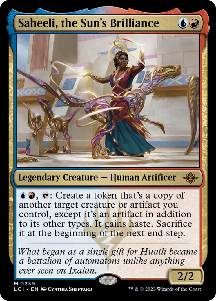 Saheeli, the Sun's Brilliance [The Lost Caverns of Ixalan] | Cards and Coasters CA