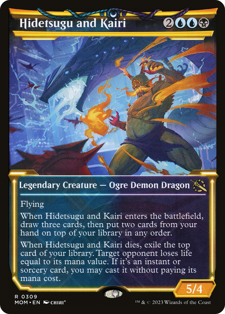 Hidetsugu and Kairi (Showcase Planar Booster Fun) [March of the Machine] | Cards and Coasters CA