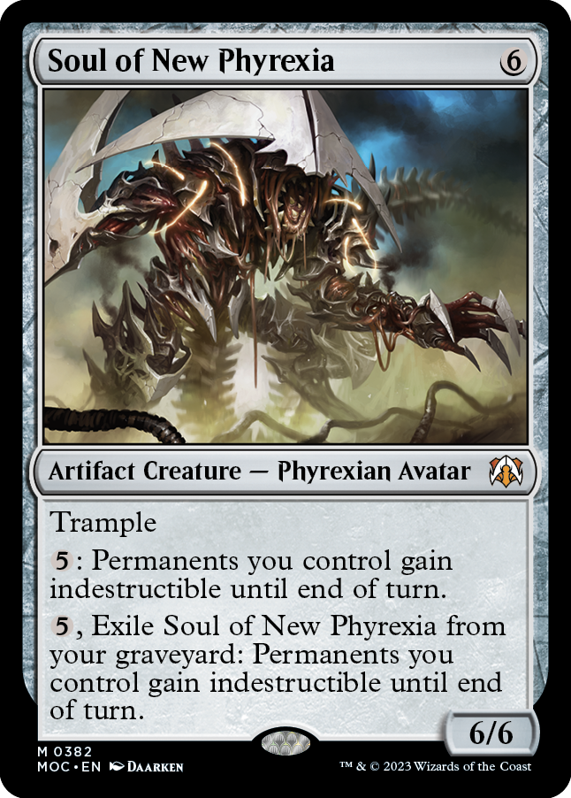 Soul of New Phyrexia [March of the Machine Commander] | Cards and Coasters CA