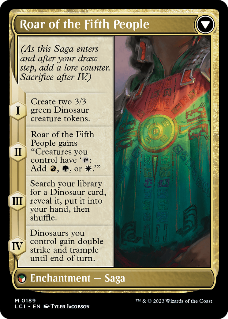 Huatli, Poet of Unity // Roar of the Fifth People [The Lost Caverns of Ixalan] | Cards and Coasters CA