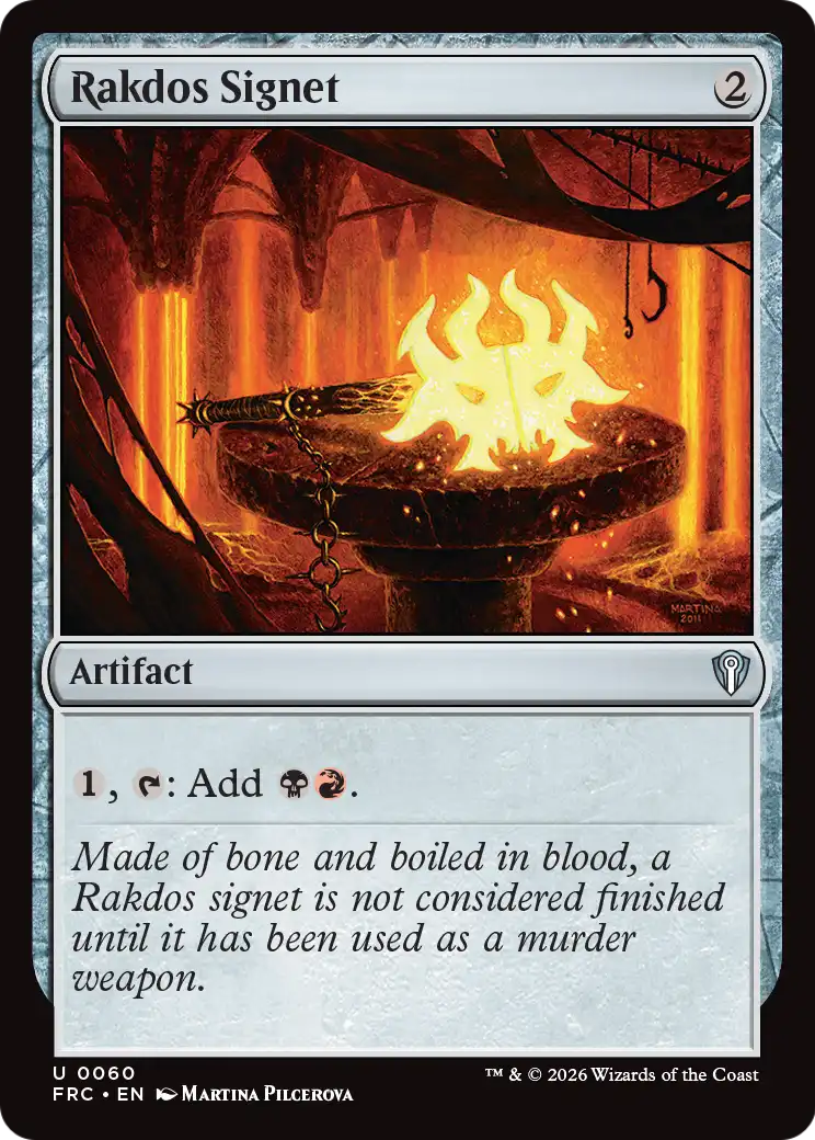 Rakdos Signet [Reality Fracture Commander] | Cards and Coasters CA