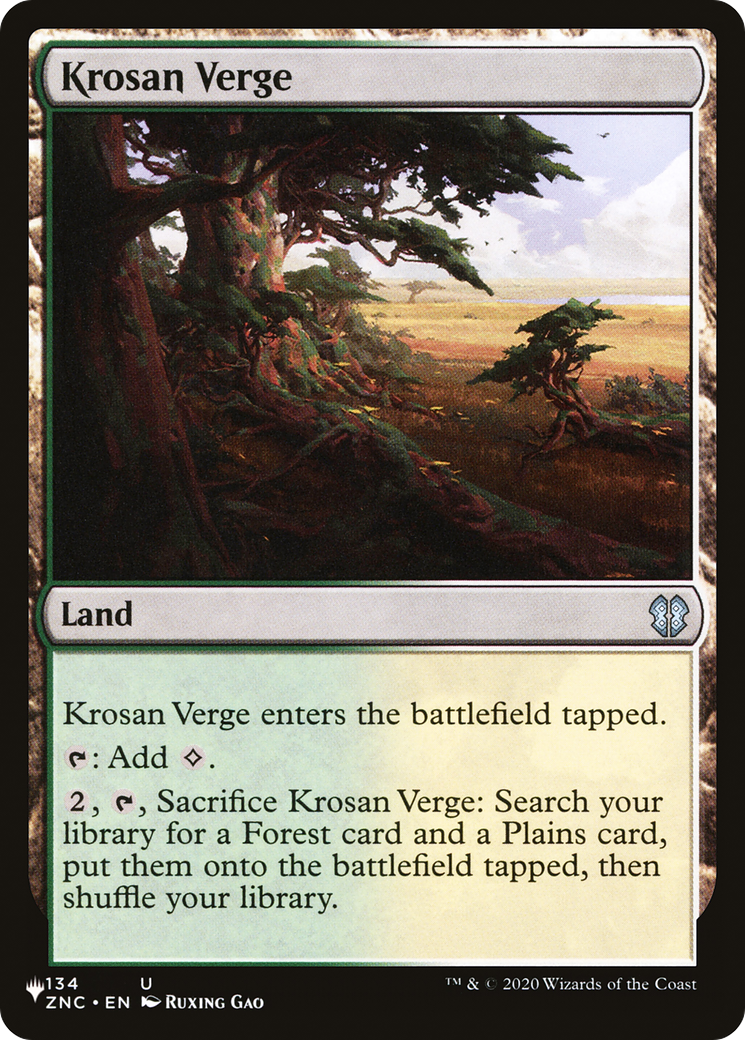 Krosan Verge (ZNC) [The List] | Cards and Coasters CA
