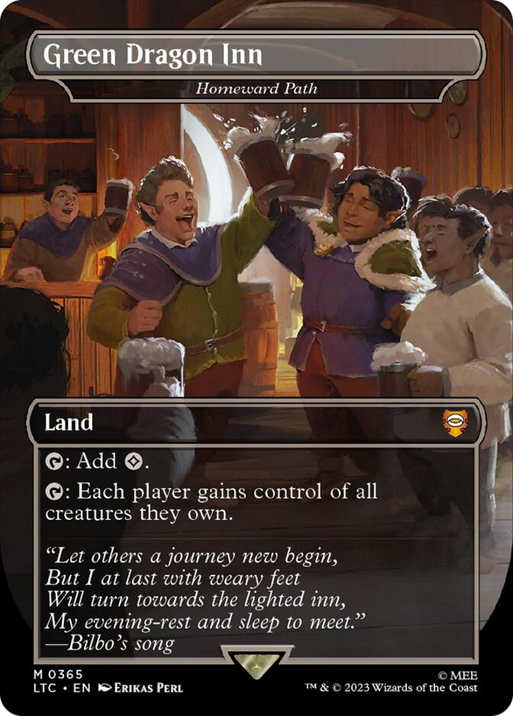 Green Dragon Inn - Homeward Path [The Lord of the Rings: Tales of Middle-Earth Commander] | Cards and Coasters CA