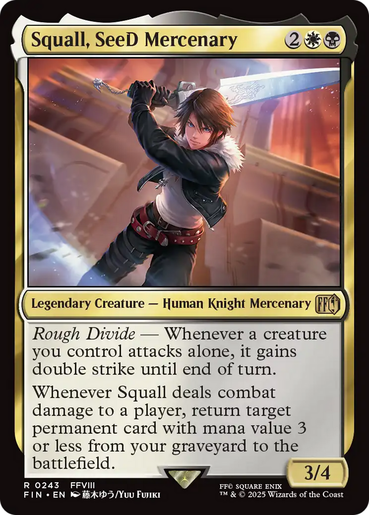 Squall, SeeD Mercenary [FINAL FANTASY] | Cards and Coasters CA