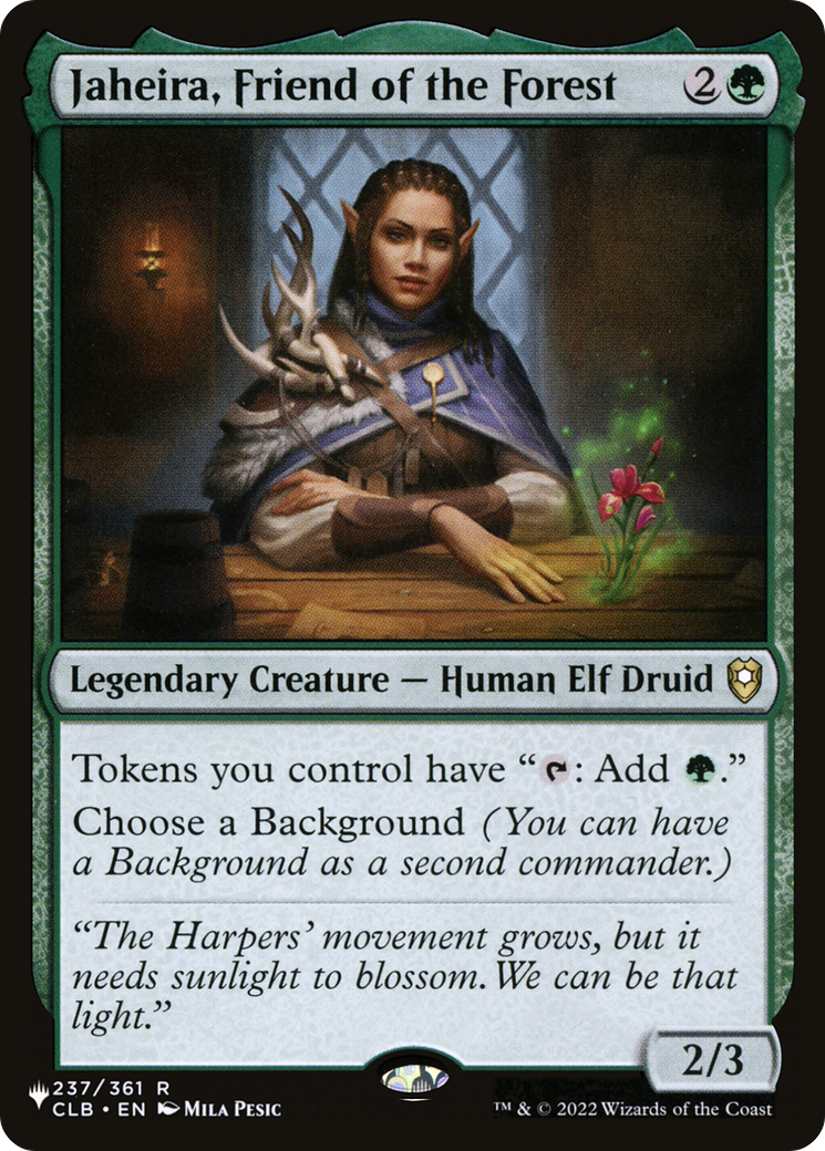 Jaheira, Friend of the Forest [The List] | Cards and Coasters CA