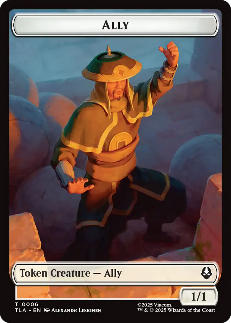 Ally (0006) // Bear Double-Sided Tokens [Avatar: The Last Airbender Tokens] | Cards and Coasters CA