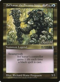 Sol'kanar the Swamp King (Oversized) [Oversize Cards] | Cards and Coasters CA