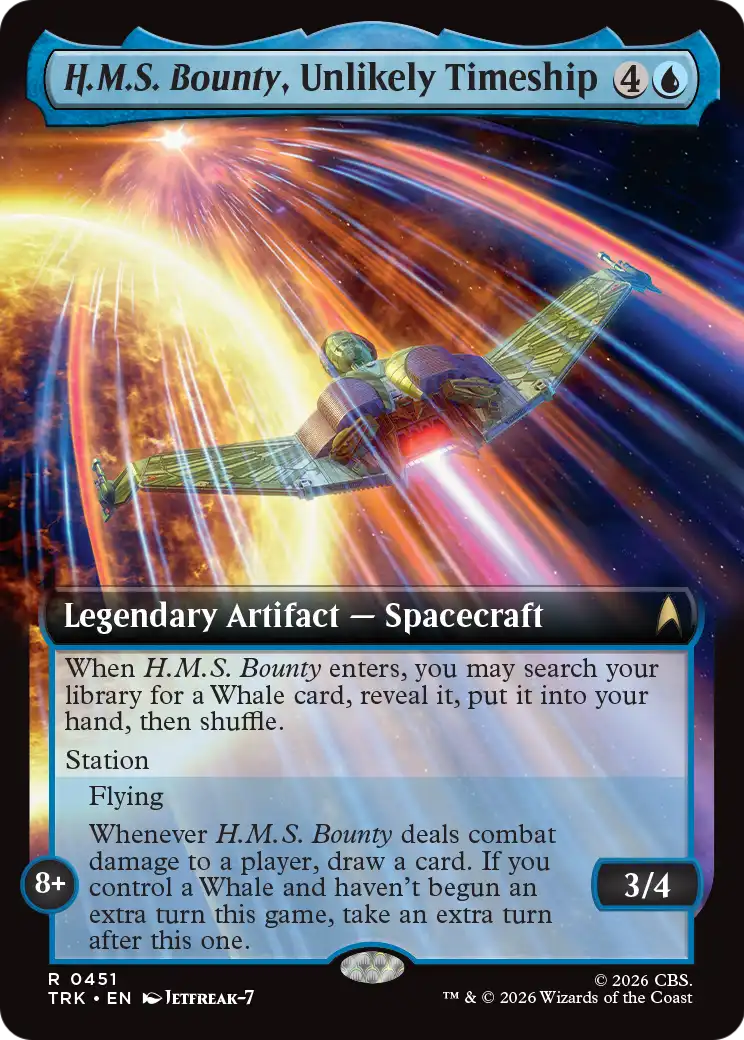 H.M.S. Bounty, Unlikely Timeship (Extended Art) [Star Trek] | Cards and Coasters CA