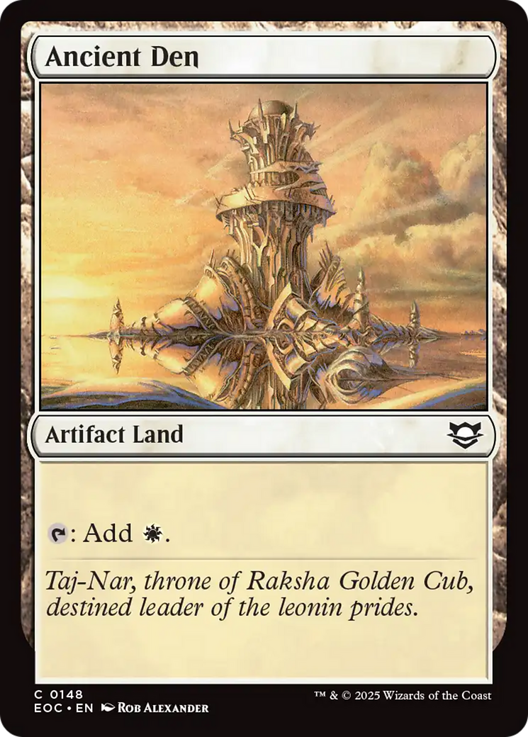 Ancient Den [Edge of Eternities Commander] | Cards and Coasters CA