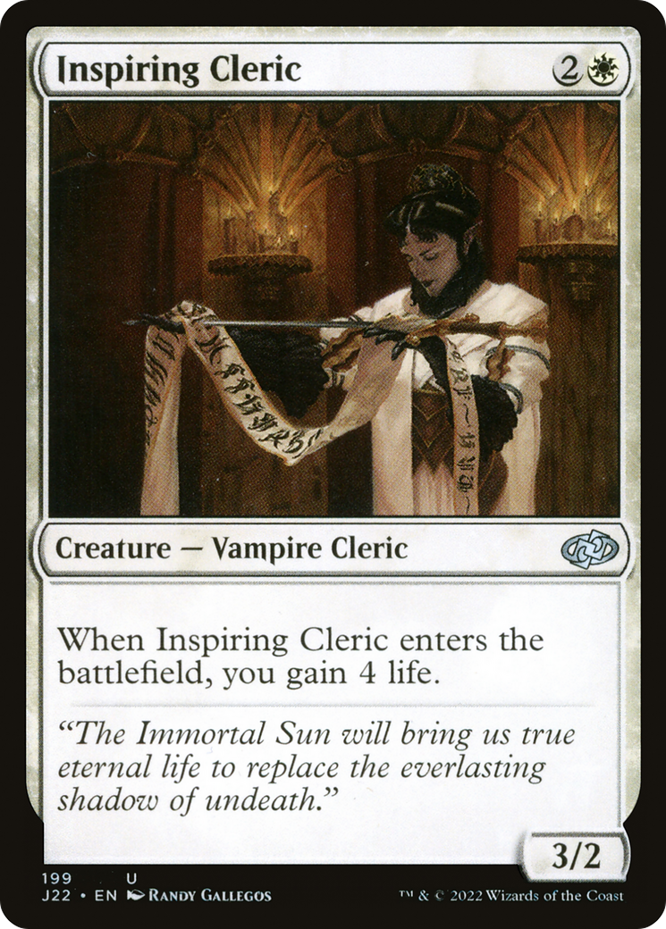 Inspiring Cleric [Jumpstart 2022] | Cards and Coasters CA